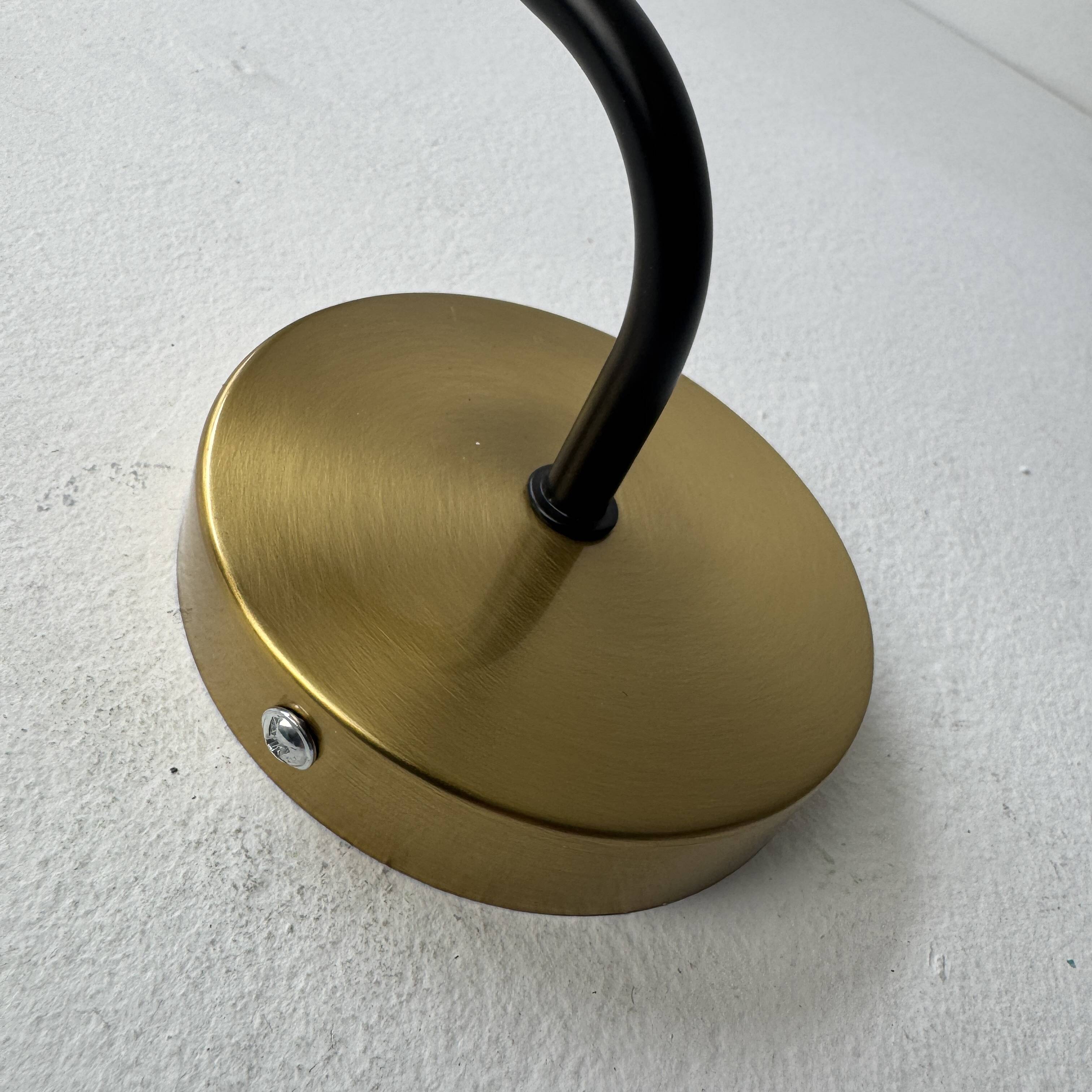 Pair of vintage glass wall lights 1950