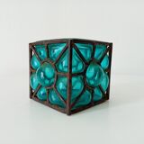 Vintage blown glass candle holder from the 60s/70s