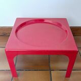 Red table OZOO. Marc Berthier for Prisunic. 1970