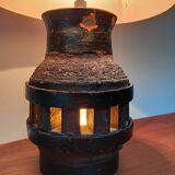 Vintage brutalist table lamp