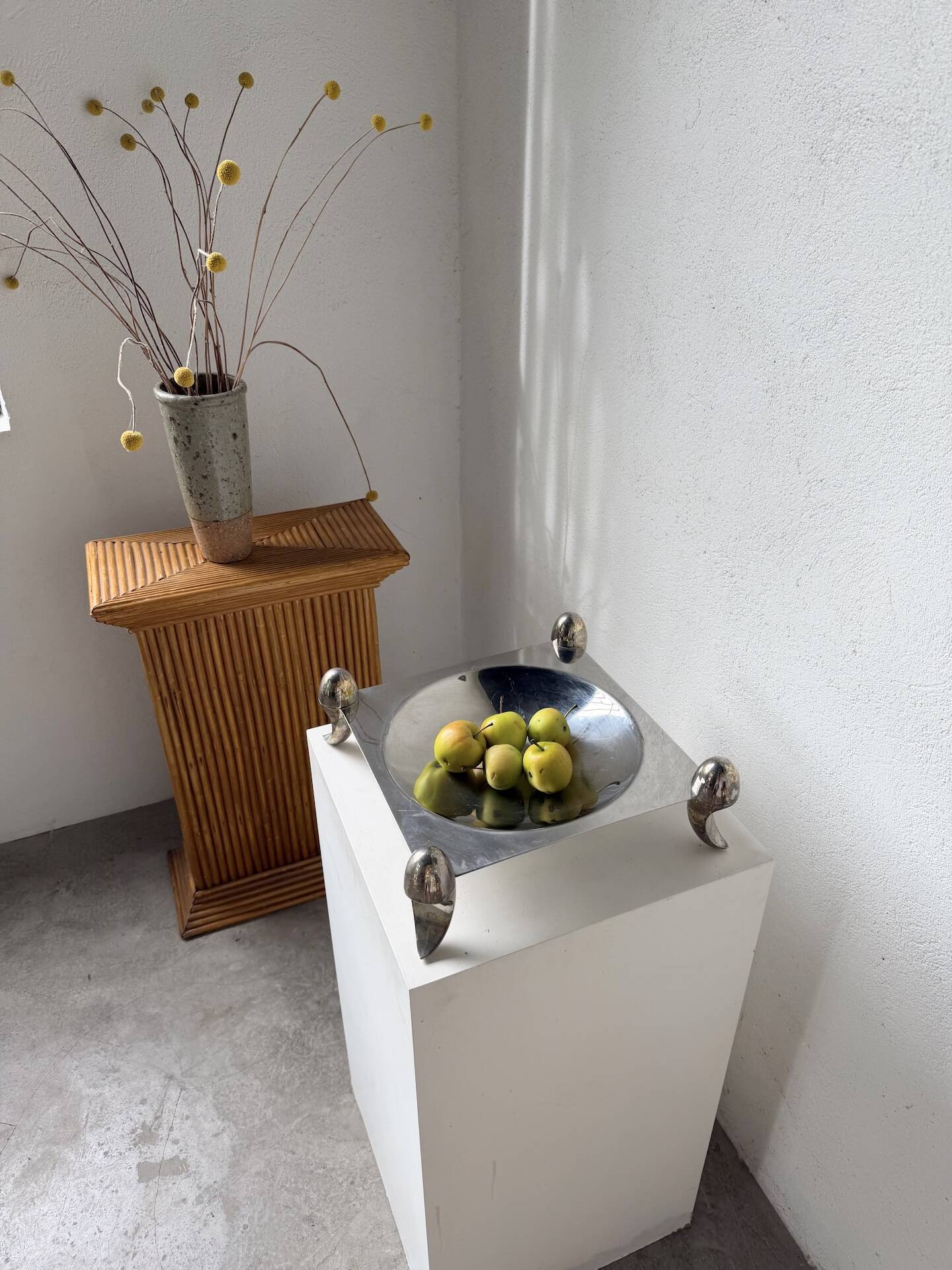 Silver-plated fruit bowl