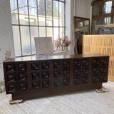 Brutalist sideboard attributed to De Coene 70s