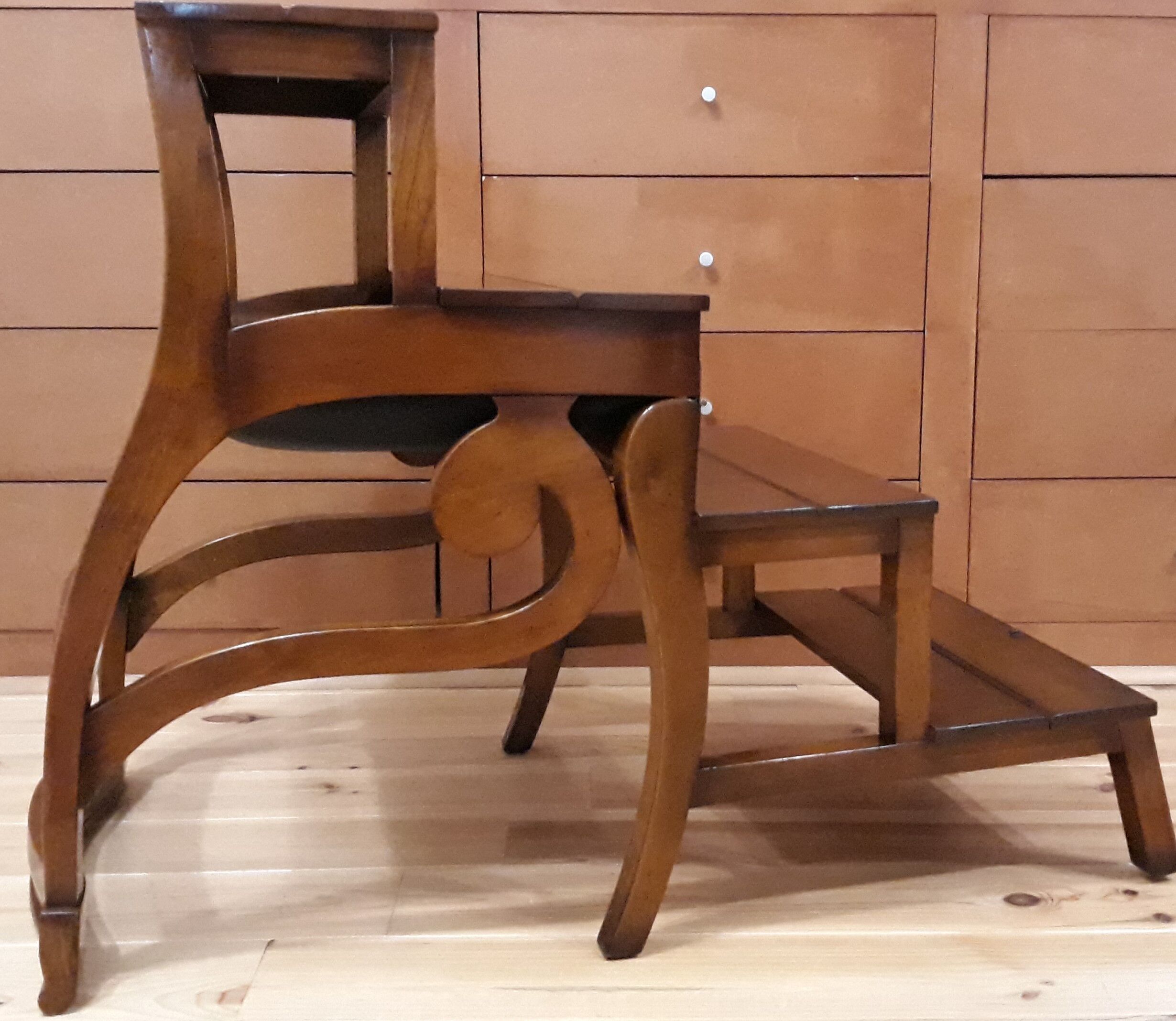 Notarial chair, luxurious library