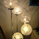 Vintage floor lamp 5 Globes Mazzega cascading