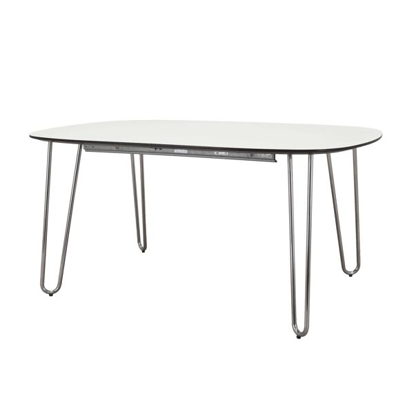 Table blanche, design italien, années 1990, production : Italie