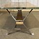 1970s coffee table, tiled top and chrome metal base.
