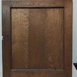 Paire d'anciennes portes en bois chêne sculpté