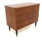 Commode scandinave en teck, Suède, 1950