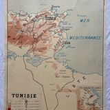 Old School Map 50/60s Algeria / Tunisia, Editions Rossignol