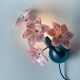 Murano glass flower wall lamp