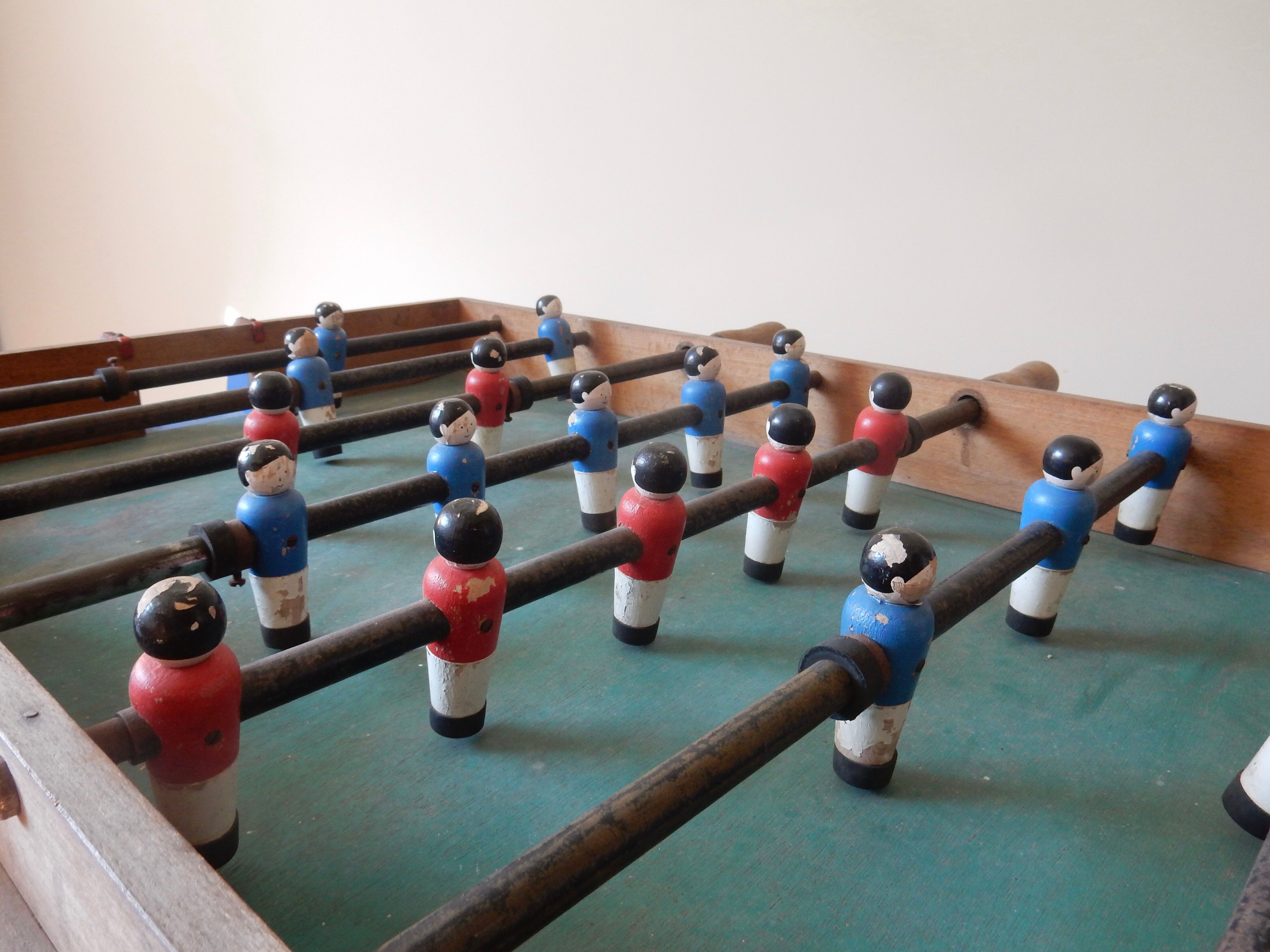 Wooden baby football