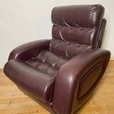 Vintage lounge chair in imitation leather from the 70s