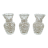 Set of 3 glass vases