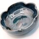 Spanish cup in midnight blue ceramic spotted with black by Ignacio Buxo