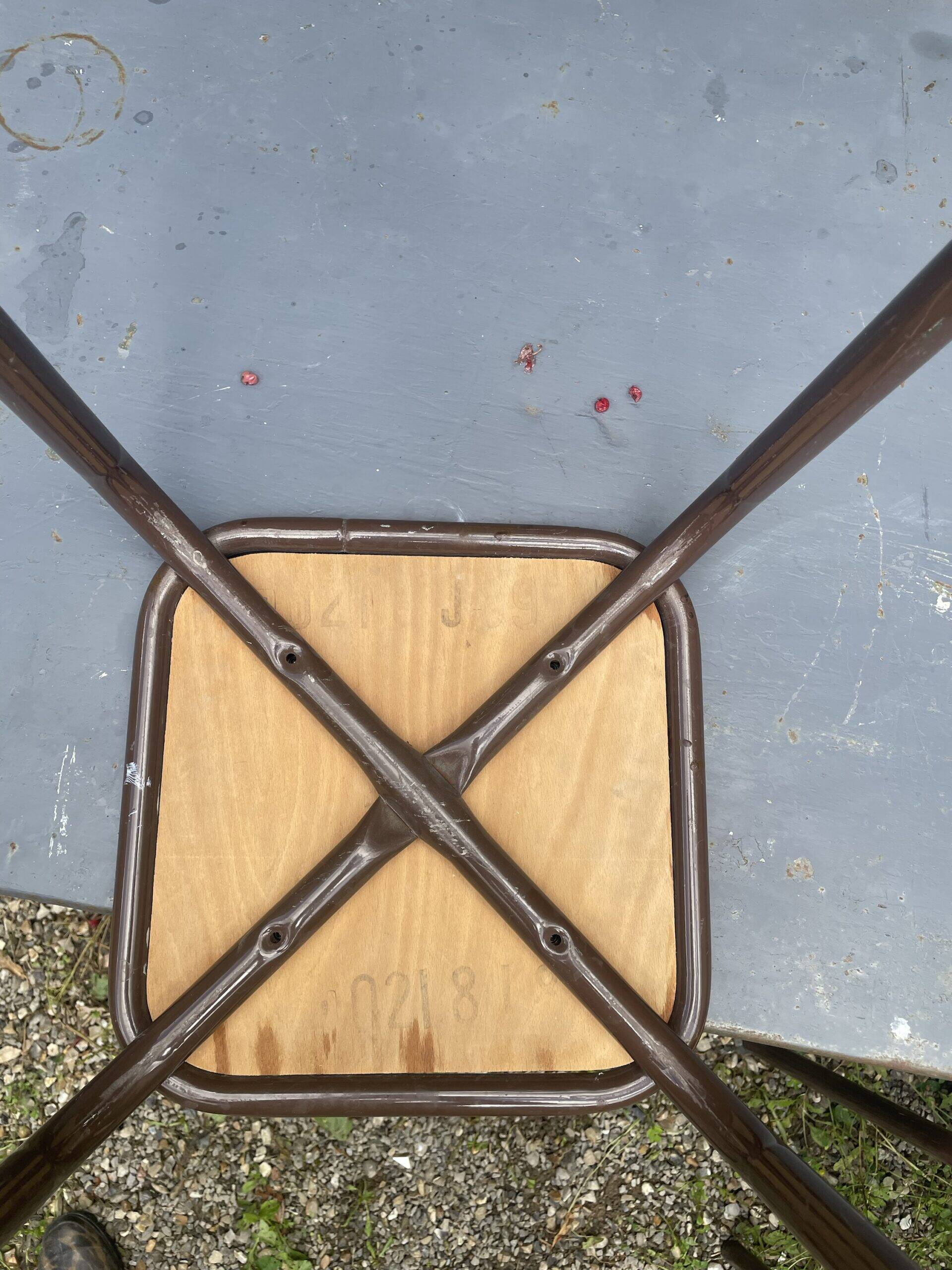 Three workshop stools