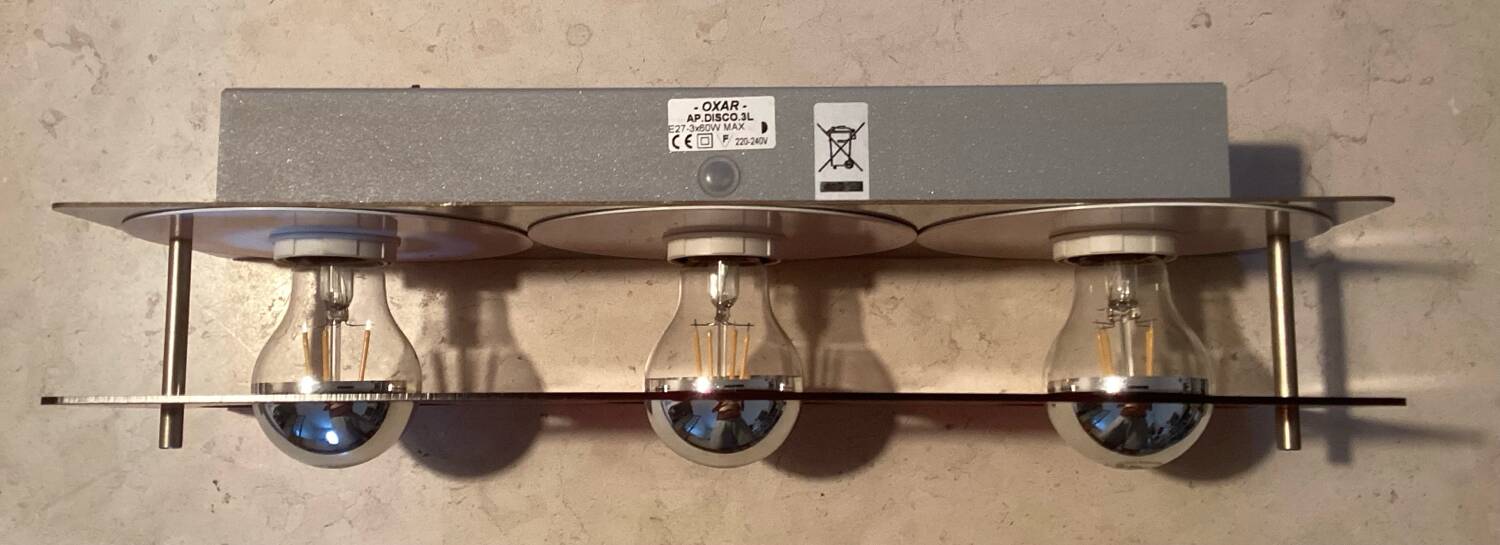 Jocelyne Trocmé wall lamp for Oxar, Space Age 1970