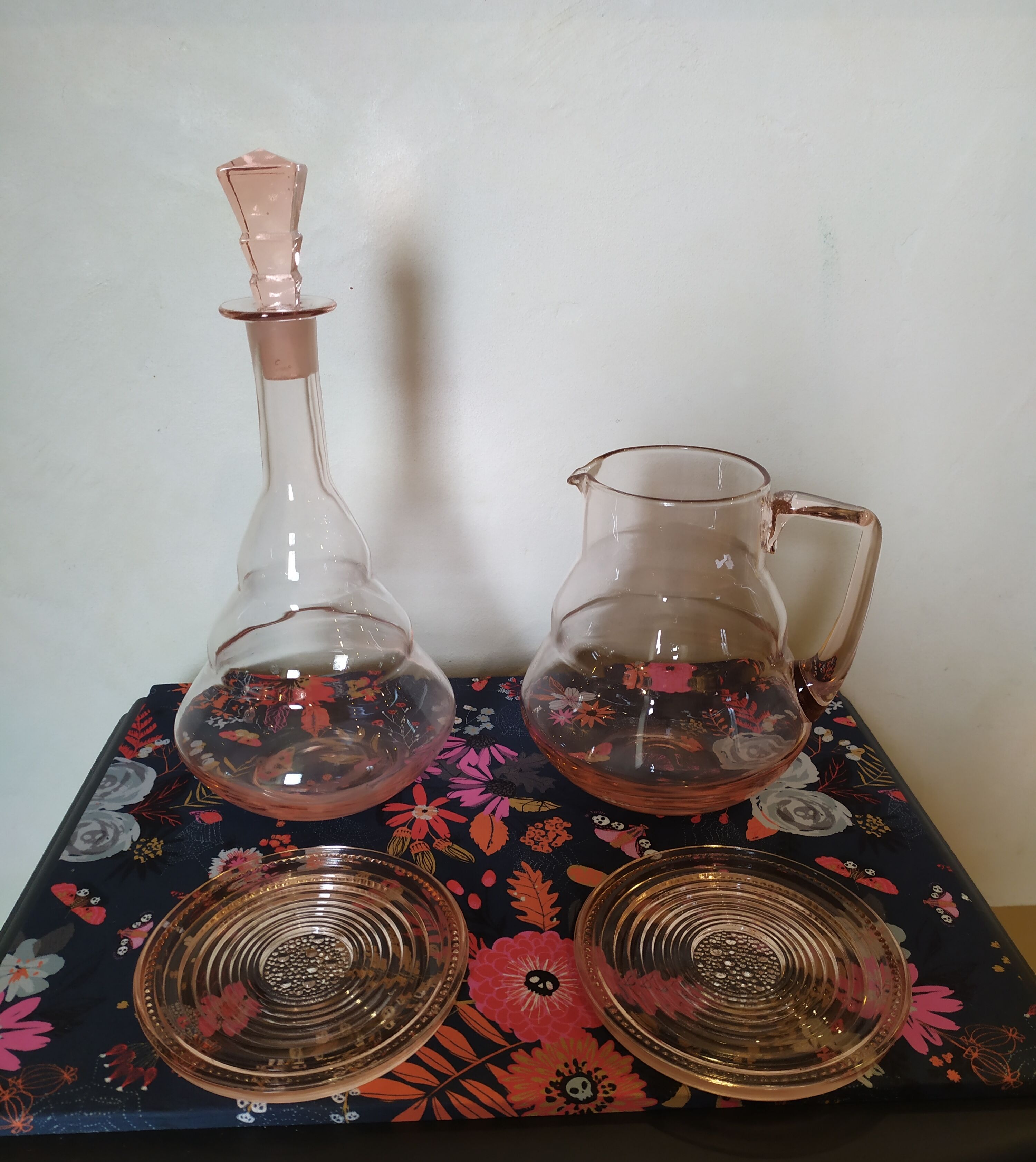 Art Deco wine and water decanters
