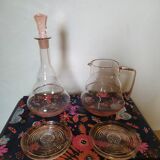 Art Deco wine and water decanters