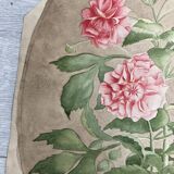 Watercolor with vintage double-sided rose bouquets