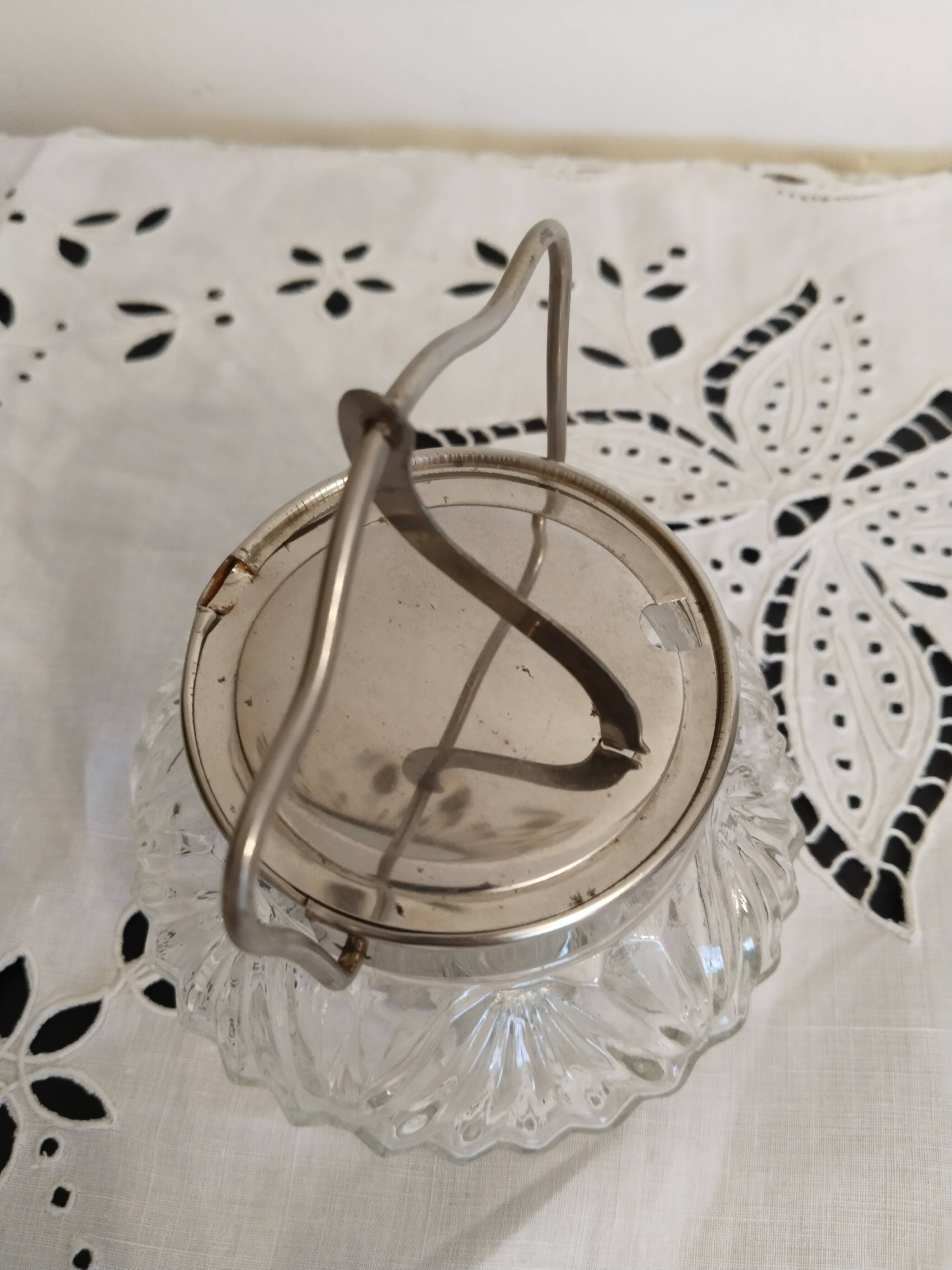 Sugar bowl, glass jam maker