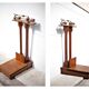 Pèse-personne de médecin en bois ancienne balance de médecin, déco industriel, balance bois