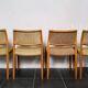 4 Scandinavian chairs model 80 by Niels O. Møller, Denmark