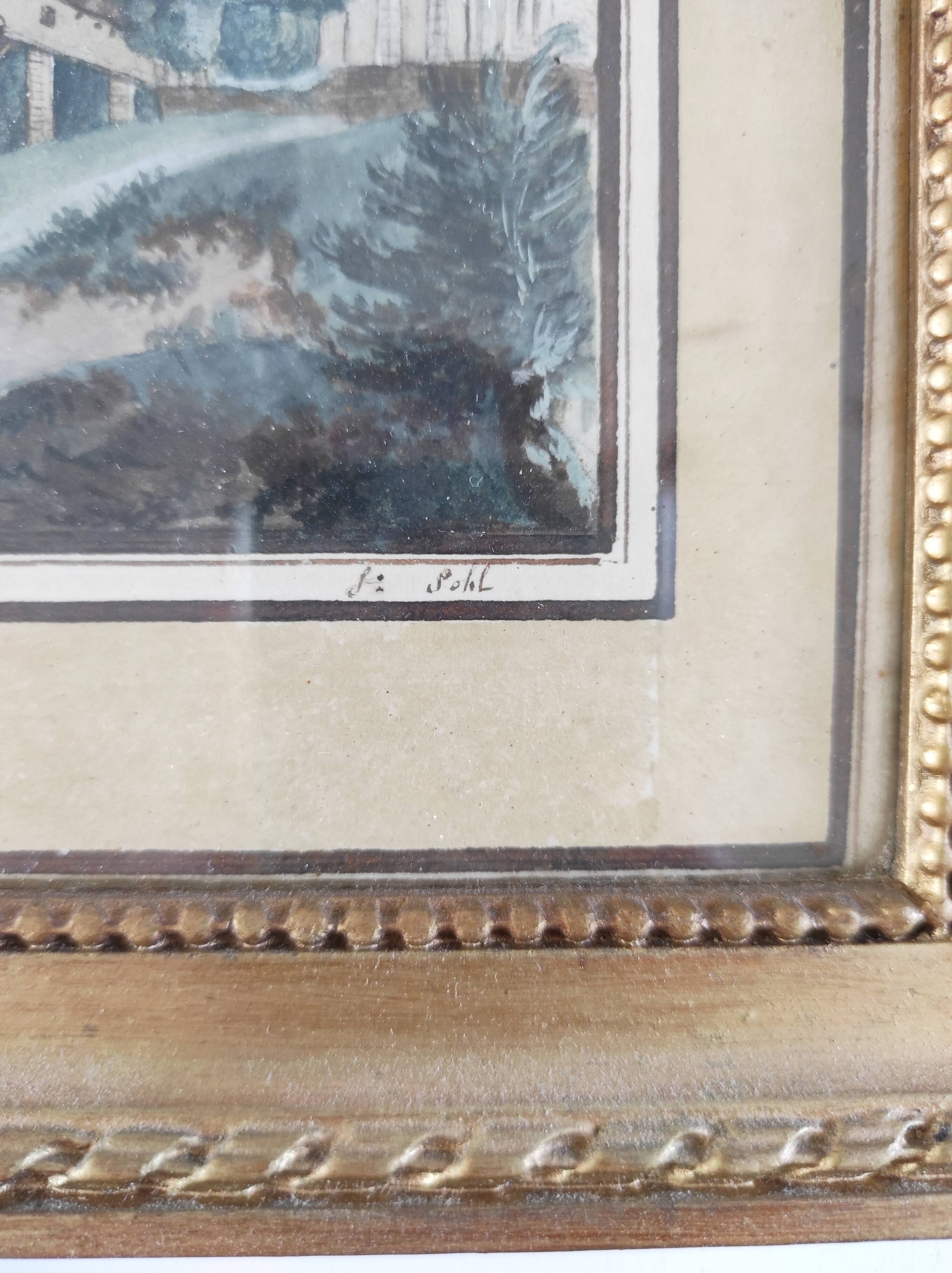 Two signed 19th century landscape watercolors