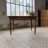 1950s walnut bistro farmhouse table