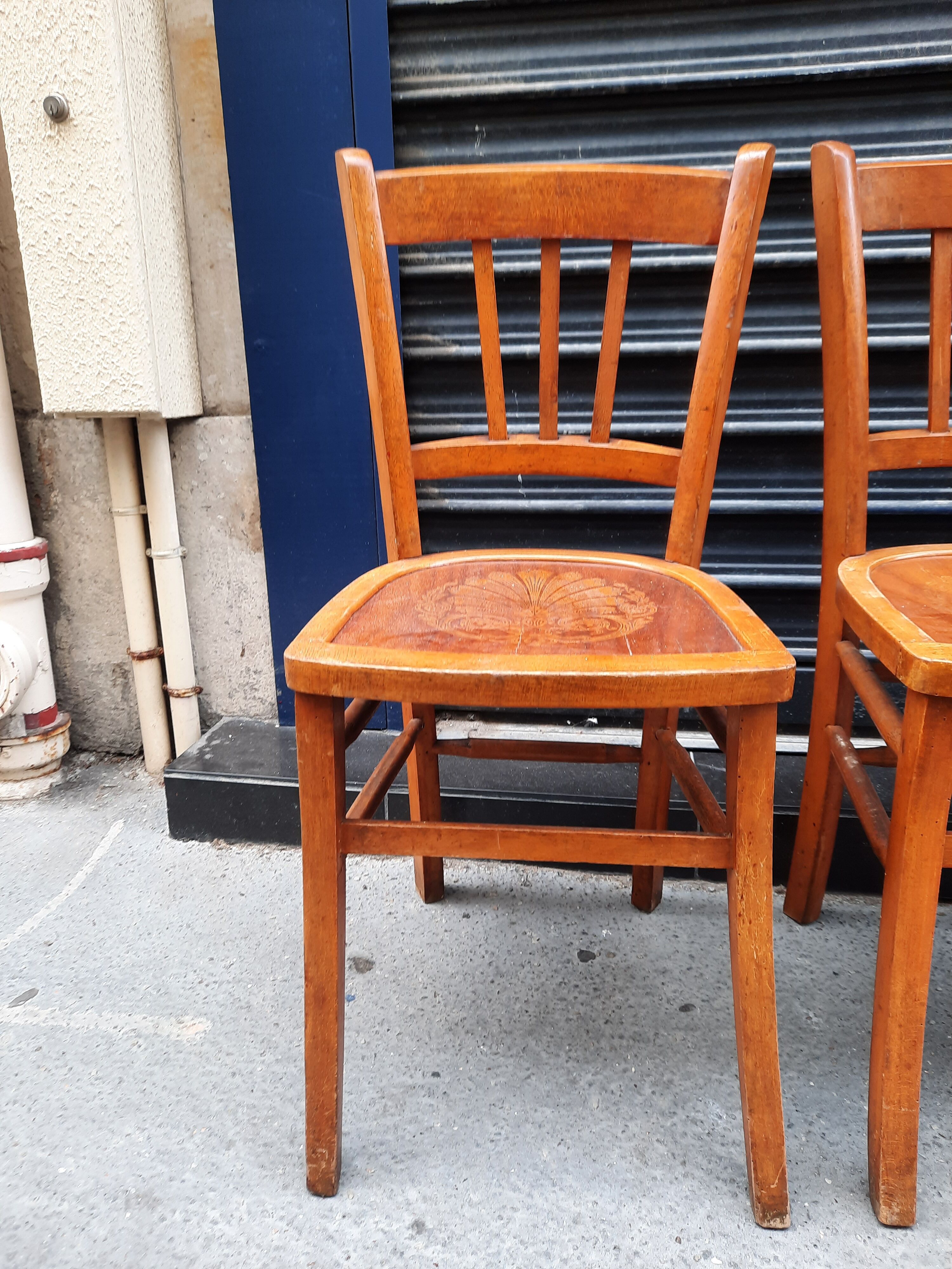 Pair of vintage bistro chairs