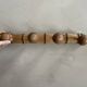 Vintage wooden wall coat rack