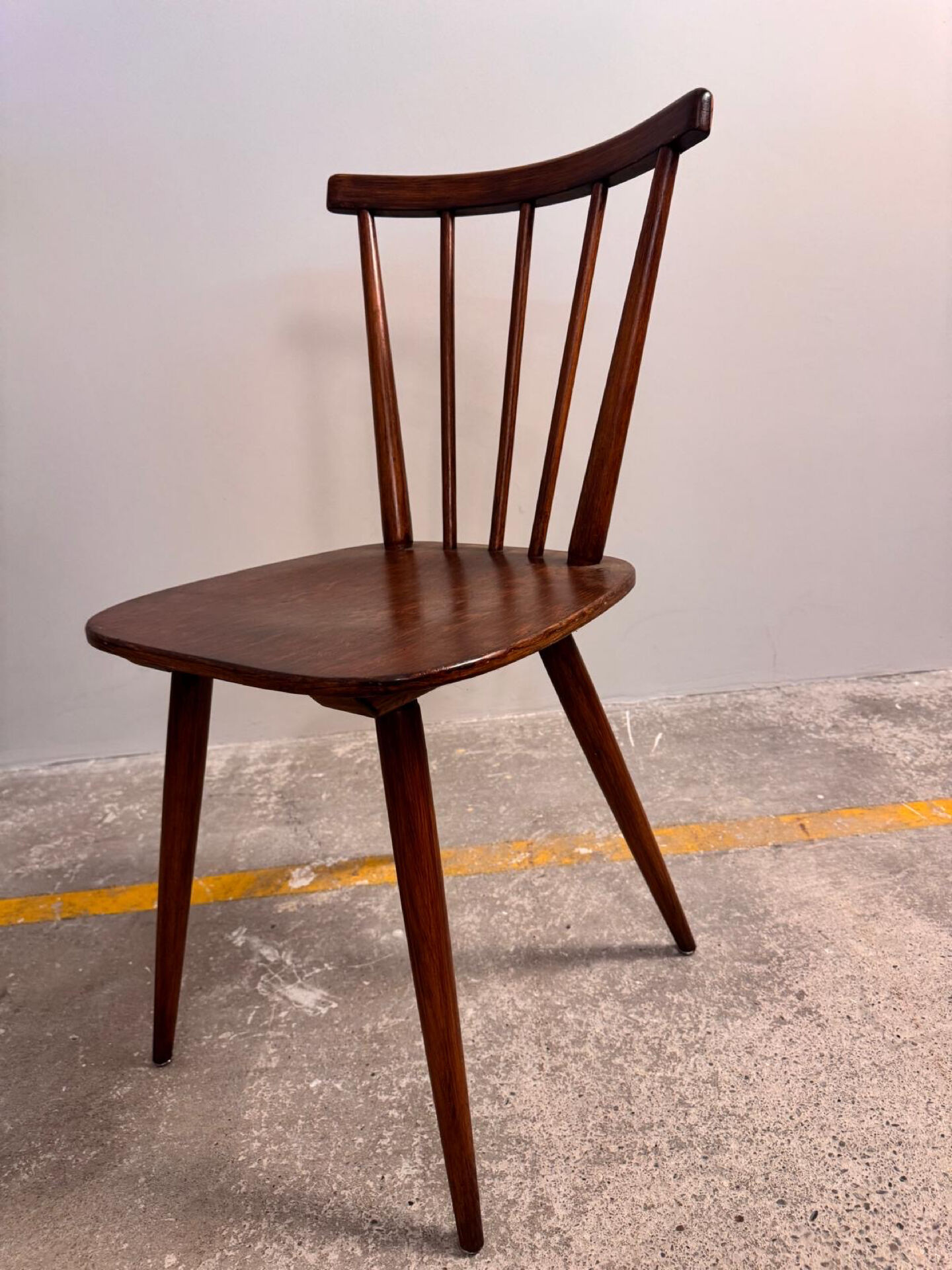 Set of 6 Fanett bistro chairs from the 1960s.