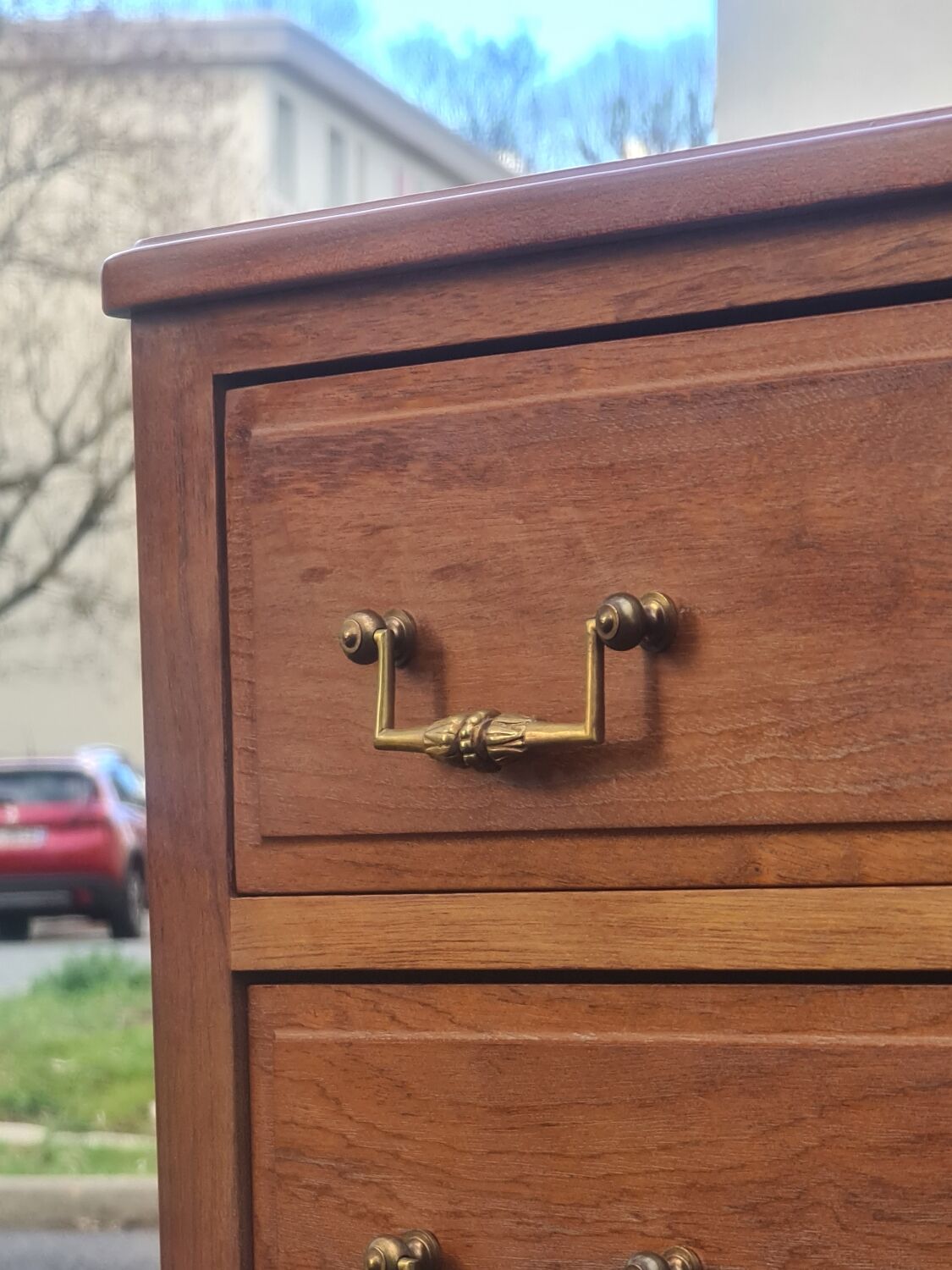 Carpenter's chest of drawers 1950 Louis XVI style