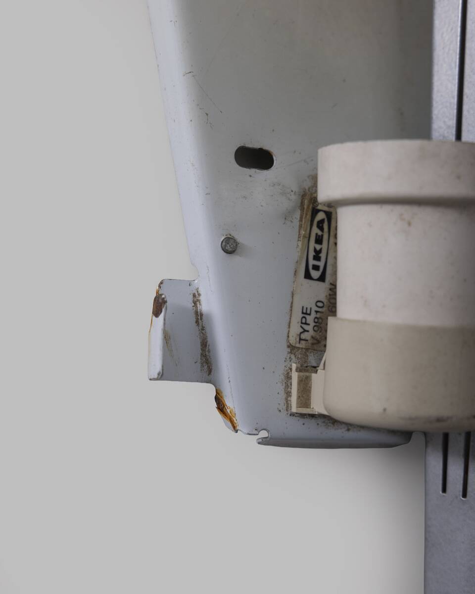 A pair of vintage 1980s "Klyka" wall lamps, designed by Ikea