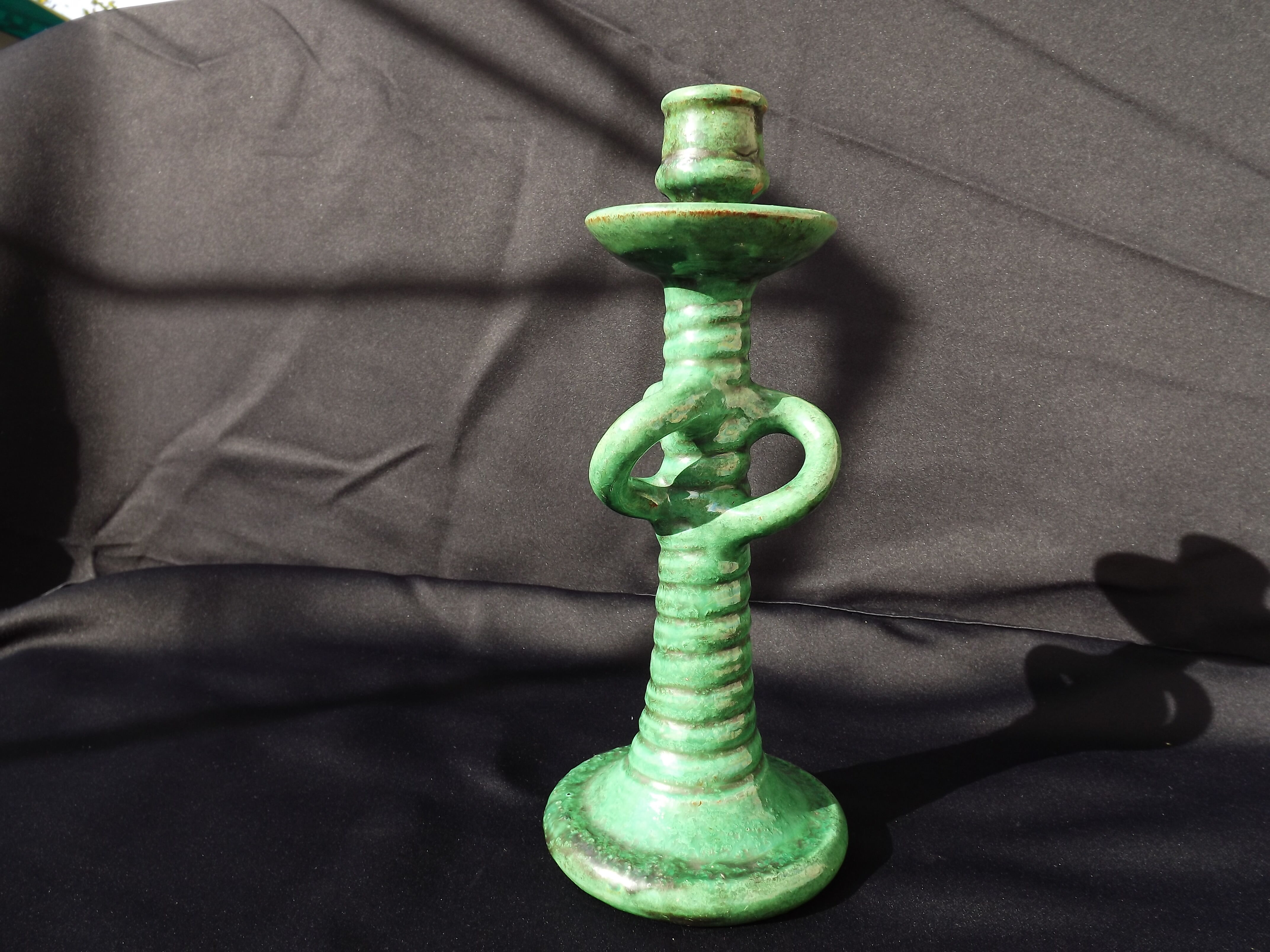 Terracotta candlestick