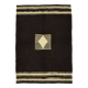 4x6 Black & Beige Handmade Wool Kilim Rug, 127x176 Cm