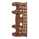 Wall-mounted coat rack carved from exotic solid wood – Ethnic craftsmanship &