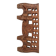 Wall-mounted coat rack carved from exotic solid wood – Ethnic craftsmanship &