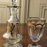 Carafon and small crystal glass from Baccarat/19th century