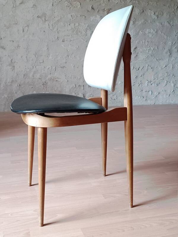 Paire de chaises Baumann Pégase vintage 1960