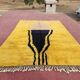 Handwoven Berber rug in pure wool, size 100 x 200 cm