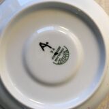 3 Tasses en porcelaine Pillivuyt France peintes mains