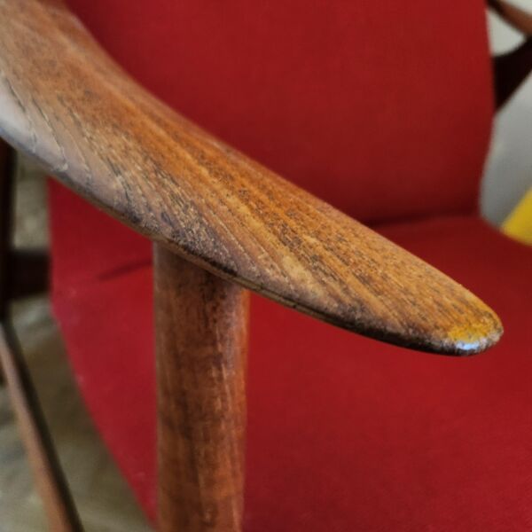 Fauteuil scandinave en teck