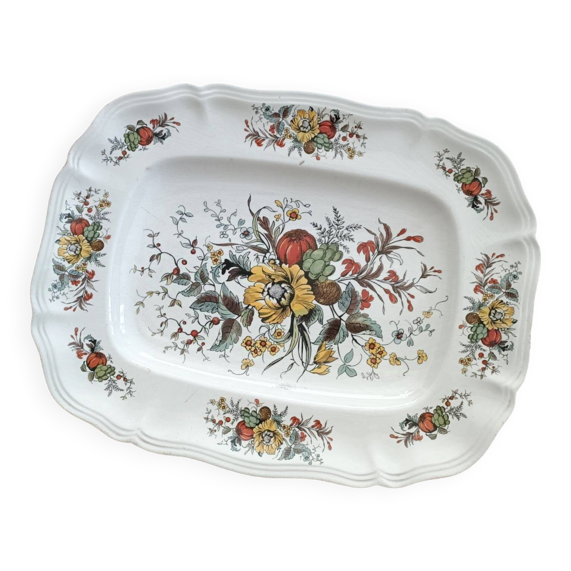 Rectangular platter, Oxford Sarreguemines model