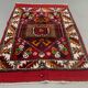 Vintage western Turkish rug oriental 120x80 cm tribal carpet, red