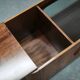 1970s Italian Modernist Wood and Smoked Glass Bar Cart