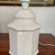 Vintage cracked ceramic lamp