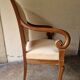 Fauteuil en acajou et placage d'acajou d'époque Restauration, vers 1820