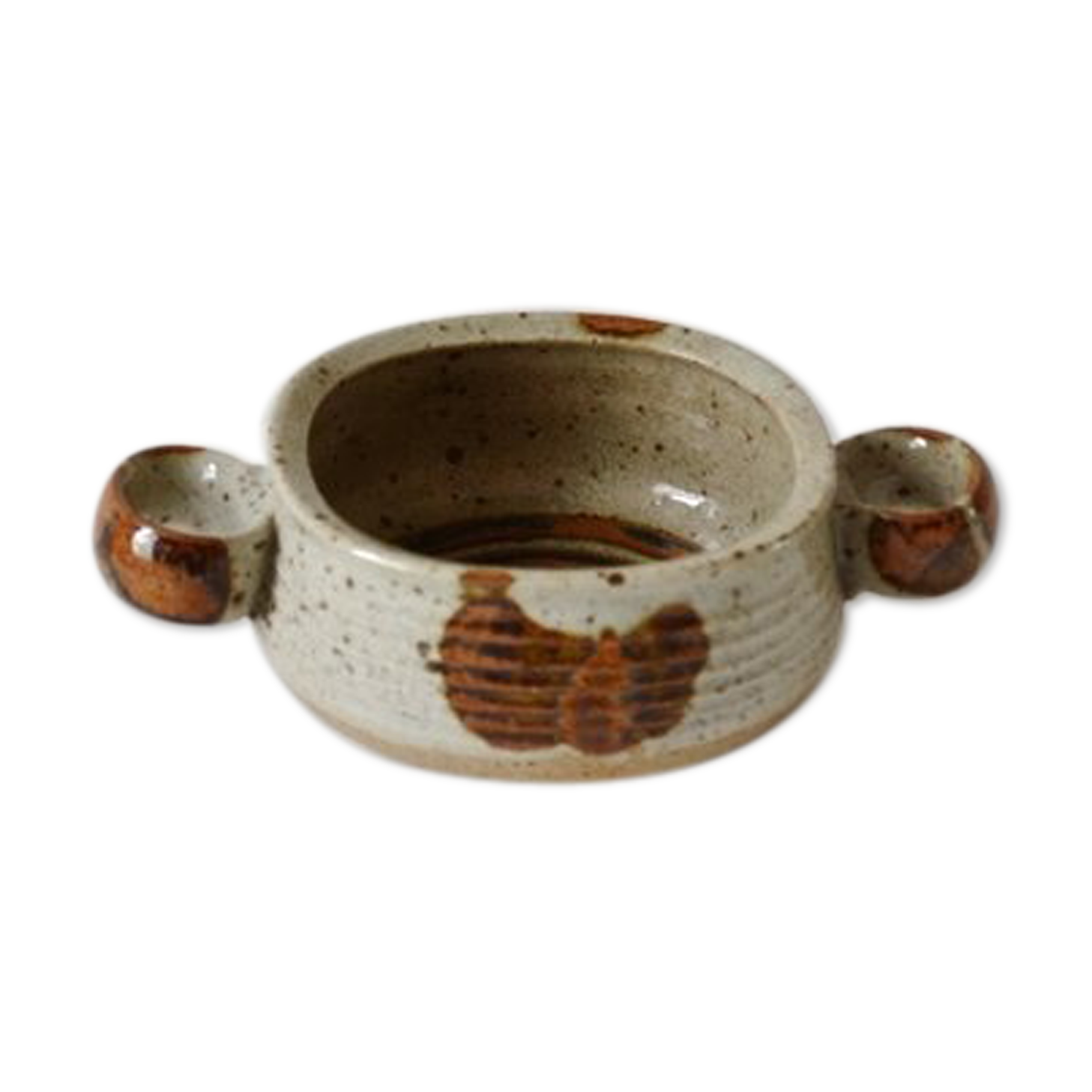 Double handle serving bowl