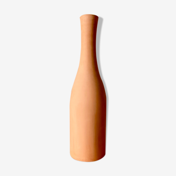 Vase bouteille en terre cuite
