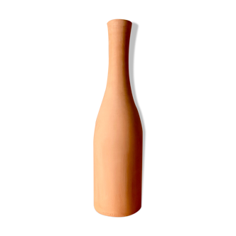 Vase bouteille en terre cuite
